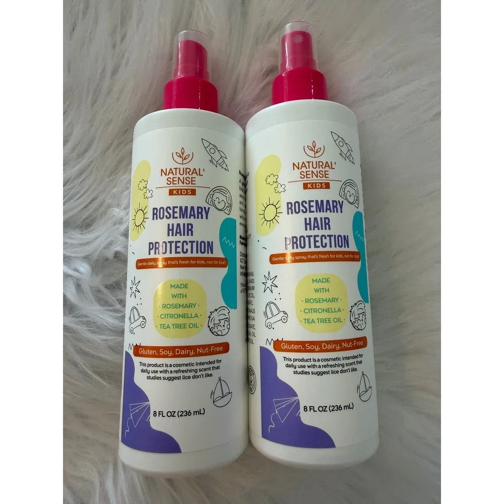 Natural Sense Kids Rosemary Hair Protection Spray 8oz 2pk Tea Tree Citronella